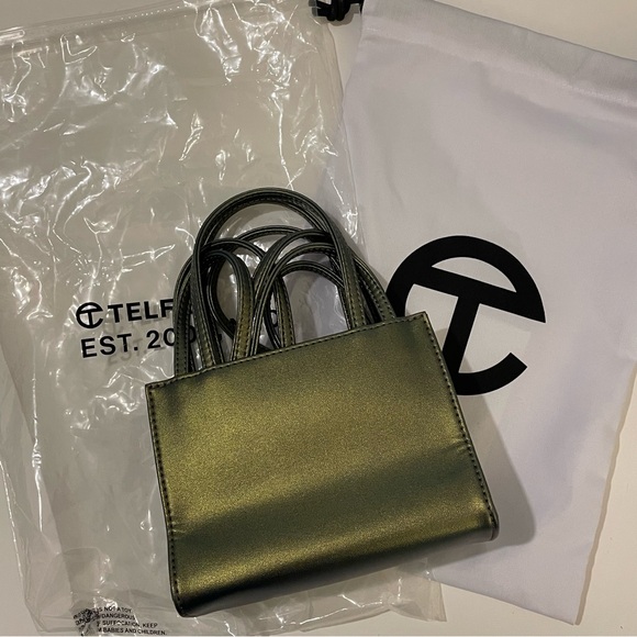 Telfar Small Shopping Bag | Acid - Picture 4 of 8